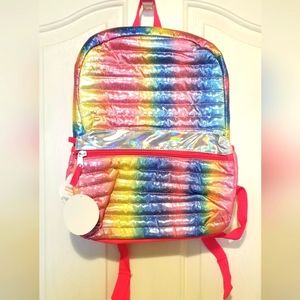 NWT Metallic Rainbow Backpack